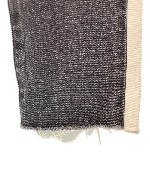 LEVI'S MADE&CRAFTED（リーバイスメイドクラフテッド）LEVI'S MADE&CRAFTED (リーバイスメイドクラフテッド) OFFWHITE (オフホワイト) リメイクデニムパンツ ブラック サイズ:W32×L32の古着・服飾アイテム