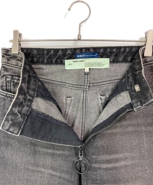 LEVI'S MADE&CRAFTED（リーバイスメイドクラフテッド）LEVI'S MADE&CRAFTED (リーバイスメイドクラフテッド) OFFWHITE (オフホワイト) リメイクデニムパンツ ブラック サイズ:W32×L32の古着・服飾アイテム