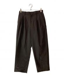 stein（シュタイン）の古着「テーパードトラウザー/EX WIDE TAPERED TROUSERS」｜ブラウン