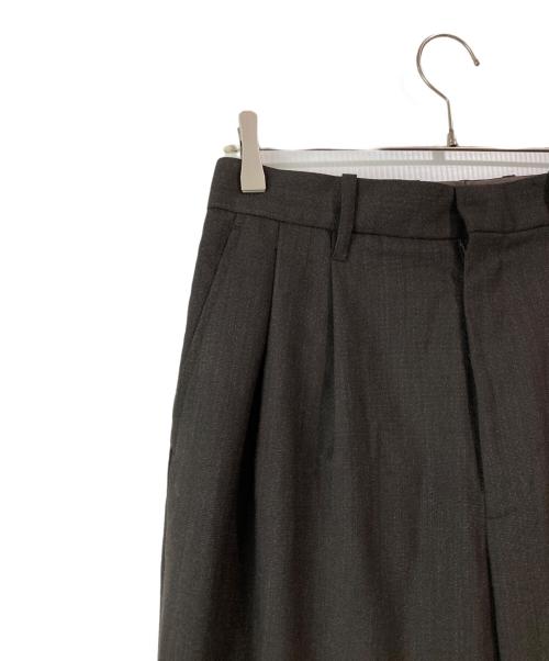 stein（シュタイン）stein (シュタイン) テーパードトラウザー/EX WIDE TAPERED TROUSERS ブラウン サイズ:Sの古着・服飾アイテム