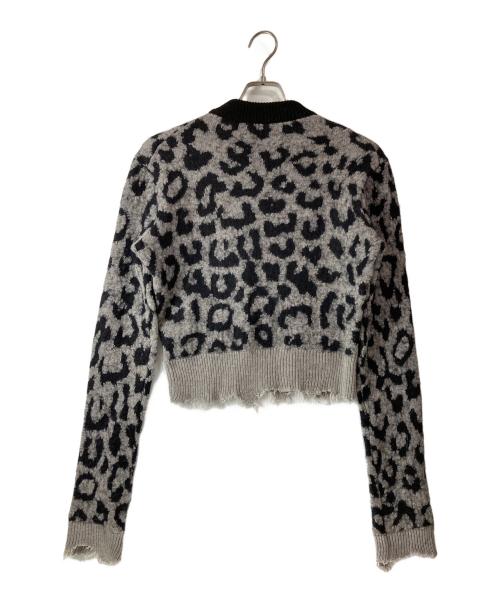 Acne studios（アクネ ストゥディオズ）ACNE STUDIOS (アクネ ストゥディオズ) レオパードニット グレー サイズ:XSの古着・服飾アイテム