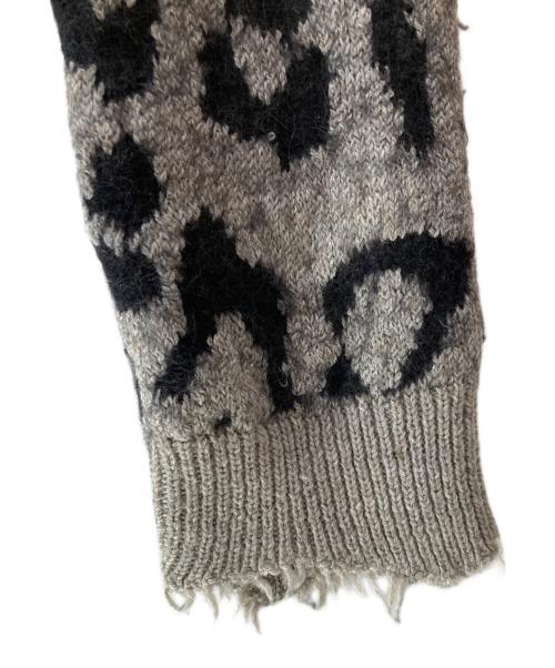 Acne studios（アクネ ストゥディオズ）ACNE STUDIOS (アクネ ストゥディオズ) レオパードニット グレー サイズ:XSの古着・服飾アイテム