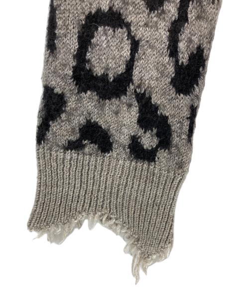 Acne studios（アクネ ストゥディオズ）ACNE STUDIOS (アクネ ストゥディオズ) レオパードニット グレー サイズ:XSの古着・服飾アイテム