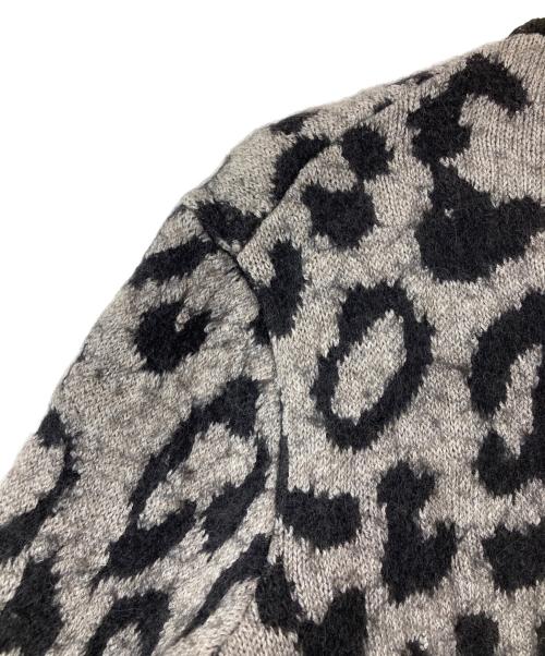 Acne studios（アクネ ストゥディオズ）ACNE STUDIOS (アクネ ストゥディオズ) レオパードニット グレー サイズ:XSの古着・服飾アイテム