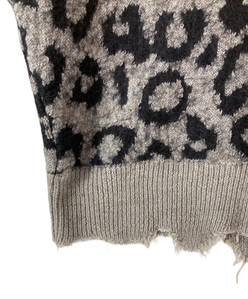 Acne studios（アクネ ストゥディオズ）ACNE STUDIOS (アクネ ストゥディオズ) レオパードニット グレー サイズ:XSの古着・服飾アイテム