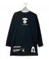 A BATHING APE（アベイシングエイプ）の古着「AAPE UNVS プリントロンT」｜ブラック