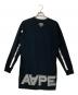 A BATHING APE (アベイシングエイプ) AAPE UNVS プリントロンT ブラック サイズ:L：7000円