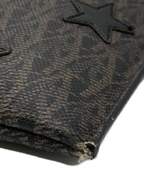 Saint Laurent Paris（サンローランパリ）Saint Laurent Paris (サンローランパリ) スタークラッチバッグ ブラウンの古着・服飾アイテム
