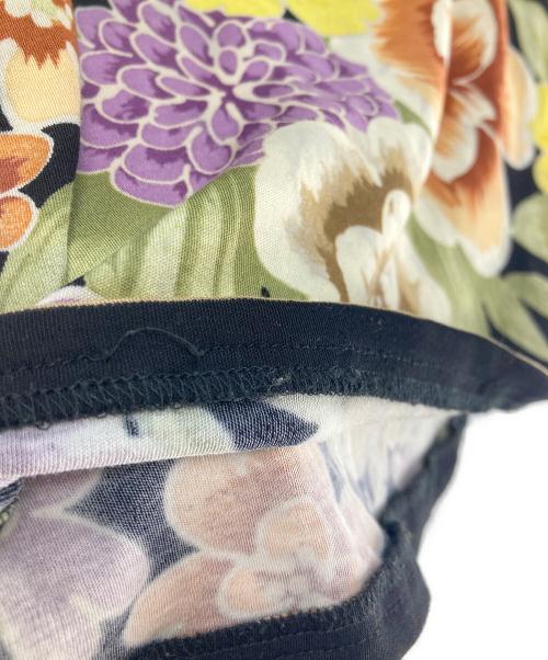 LEONARD FASHION（レオナールファッション）LEONARD FASHION (レオナールファッション) 総柄カシュクールワンピース イエロー サイズ:LLの古着・服飾アイテム