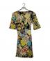 LEONARD FASHION (レオナールファッション) 総柄カシュクールワンピース イエロー サイズ:LL：19000円