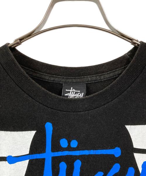 stussy（ステューシー）stussy (ステューシー) FACETASM (ファセッタズム) プリントTシャツ ブラック サイズ:Sの古着・服飾アイテム