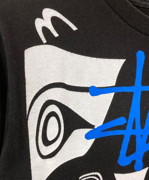 stussy（ステューシー）stussy (ステューシー) FACETASM (ファセッタズム) プリントTシャツ ブラック サイズ:Sの古着・服飾アイテム