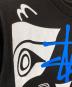 中古・古着 stussy (ステューシー) FACETASM (ファセッタズム) プリントTシャツ ブラック サイズ:S：5000円