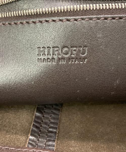 HIROFU（ヒロフ）HIROFU (ヒロフ) 編み込みハンドルバッグ ブラウンの古着・服飾アイテム