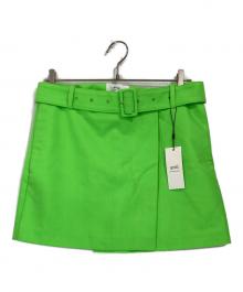 AMI Alexandre Mattiussi（アミアレクサンドルマテュッシ）の古着「Belted Miniskirt」｜黄緑