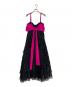 RED VALENTINO (レッドヴァレンティノ) スパンコールティアードワンピース ブラック サイズ:42：15000円