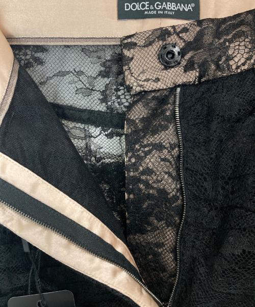 DOLCE & GABBANA（ドルチェ＆ガッバーナ）DOLCE & GABBANA (ドルチェ＆ガッバーナ) コードレースレギンスパンツ ブラック サイズ:36の古着・服飾アイテム