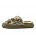 JIMMY CHOO (ジミーチュウ) FARONE LUG FLAT サンダル シャンパンクリスタル サイズ:38：15000円