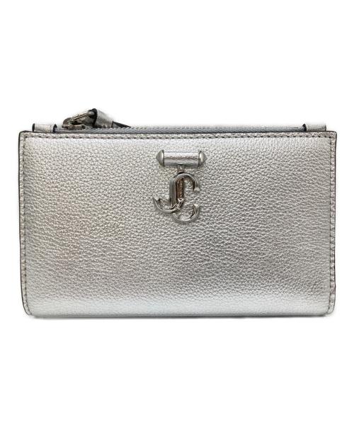 JIMMY CHOO（ジミーチュウ）JIMMY CHOO (ジミーチュウ) 2つ折り財布 シルバーの古着・服飾アイテム