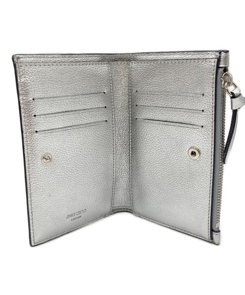 JIMMY CHOO（ジミーチュウ）JIMMY CHOO (ジミーチュウ) 2つ折り財布 シルバーの古着・服飾アイテム