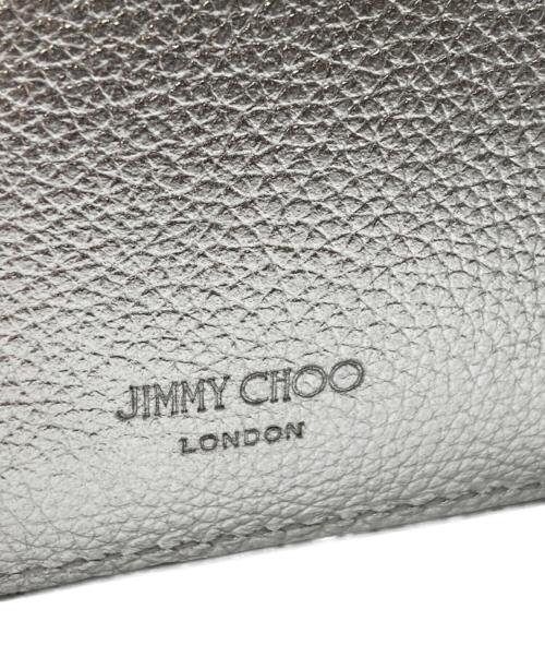 JIMMY CHOO（ジミーチュウ）JIMMY CHOO (ジミーチュウ) 2つ折り財布 シルバーの古着・服飾アイテム