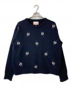 ORIMIオリミ）の古着「MOMONS SWEATER」｜ネイビー