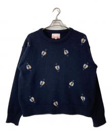 ORIMI（オリミ）の古着「MOMONS SWEATER」｜ネイビー