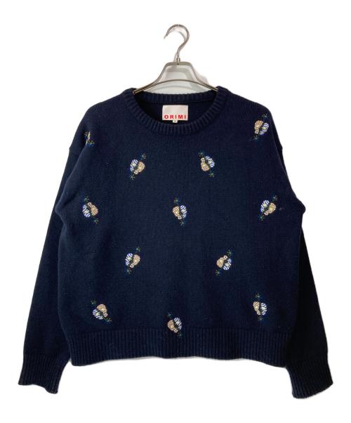 ORIMI（オリミ）ORIMI (オリミ) MOMONS SWEATER ネイビー サイズ:Freeの古着・服飾アイテム