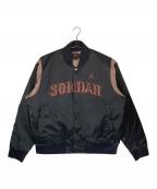 JORDANジョーダン）の古着「バーシティ ジャケット」｜ブラック