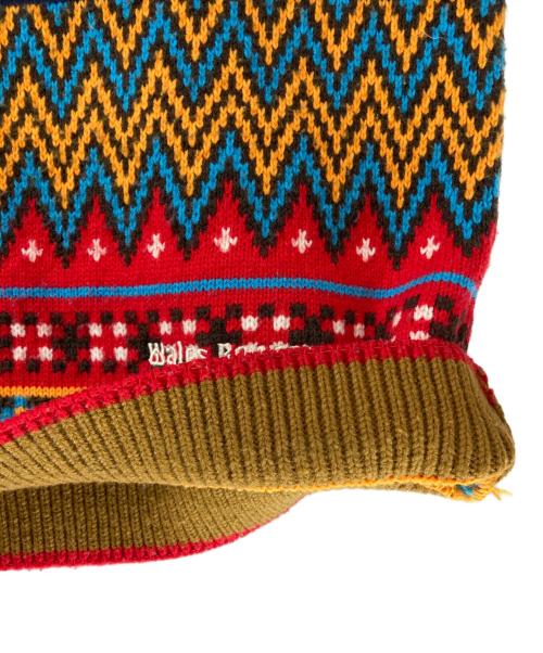 adidas（アディダス）adidas (アディダス) WALES BONNER KNIT VEST MULTCO ブラウン×ブルー サイズ:3XLの古着・服飾アイテム
