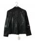 NO ID. BLACK (ノーアイディー ブラック) 合皮ダブルライダースジャケット ブラック サイズ:2 未使用品：10000円