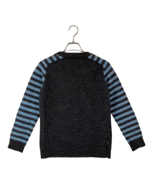 Hysteric Glamour（ヒステリックグラマー）Hysteric Glamour (ヒステリックグラマー) ボーダーニット ブルー×グレー サイズ:FREEの古着・服飾アイテム