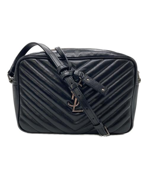 Saint Laurent Paris（サンローランパリ）Saint Laurent Paris (サンローランパリ) キルティングショルダーバッグ ブラック×シルバーの古着・服飾アイテム
