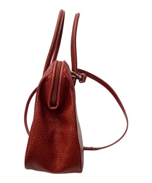 FURLA（フルラ）FURLA (フルラ) 型押し2WAYバッグ レッドの古着・服飾アイテム