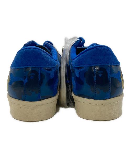 adidas（アディダス）adidas (アディダス) A BATHING APE (アベイシングエイプ) UNDEFEATED (アンディフィーテッド) SUPER STAR 80v UNDFTD BAPE ブルー サイズ:26.5cm 未使用品の古着・服飾アイテム