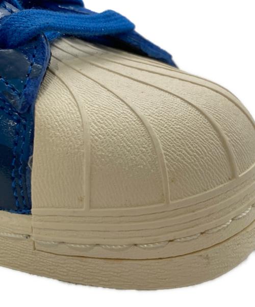 adidas（アディダス）adidas (アディダス) A BATHING APE (アベイシングエイプ) UNDEFEATED (アンディフィーテッド) SUPER STAR 80v UNDFTD BAPE ブルー サイズ:26.5cm 未使用品の古着・服飾アイテム