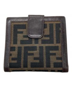 中古・古着通販】FENDI (フェンディ) ズッカ柄2つ折り財布 ブラウン