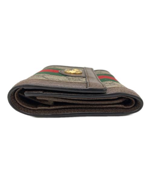 GUCCI（グッチ）GUCCI (グッチ) オフディア3つ折り財布 ベージュの古着・服飾アイテム