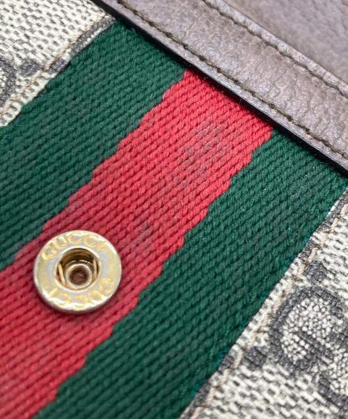 GUCCI（グッチ）GUCCI (グッチ) オフディア3つ折り財布 ベージュの古着・服飾アイテム