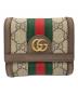GUCCI（グッチ）の古着「オフディア3つ折り財布」｜ベージュ