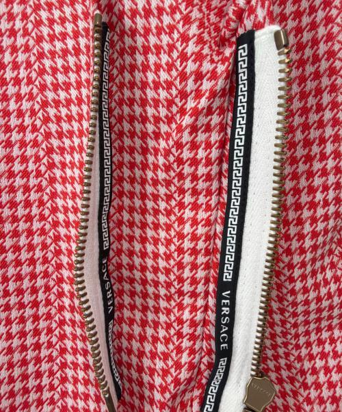 VERSACE（ヴェルサーチェ）VERSACE (ヴェルサーチェ) ウーブンドレス レッド サイズ:40の古着・服飾アイテム