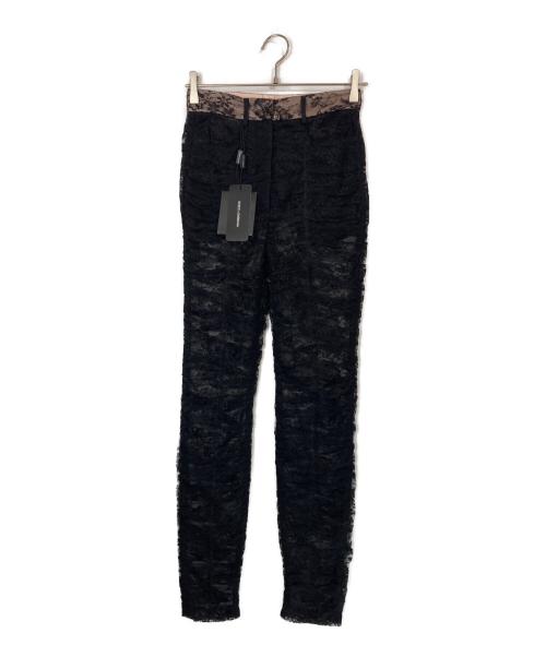 DOLCE & GABBANA（ドルチェ＆ガッバーナ）DOLCE & GABBANA (ドルチェ＆ガッバーナ) コードレースレギンスパンツ ブラック サイズ:38の古着・服飾アイテム