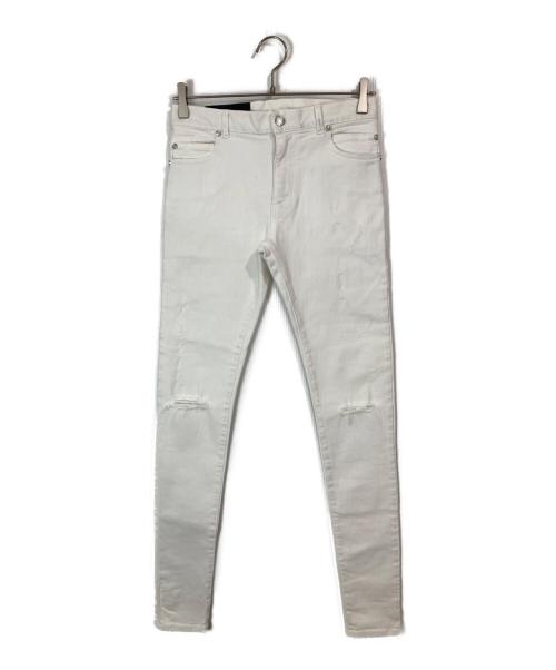 BALMAIN（バルマン）BALMAIN (バルマン) ウルトラスキニー ストレッチデニム ホワイト サイズ:28の古着・服飾アイテム