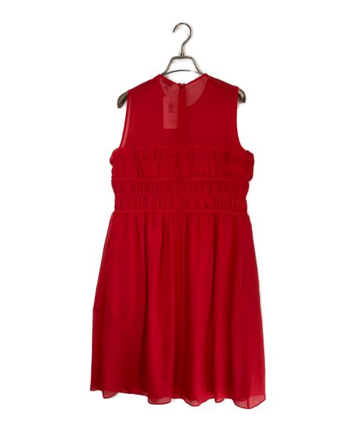 KENZO（ケンゾー）KENZO (ケンゾー) ノースリーブワンピース レッド サイズ:40の古着・服飾アイテム