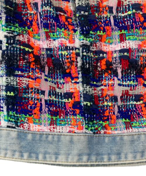 DSQUARED2（ディースクエアード）DSQUARED2 (ディースクエアード) ツイードデニムスカート マルチカラー サイズ:40の古着・服飾アイテム