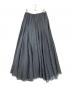 CP Shades（シーピーシェイズ）の古着「charcoal linen flared long Skirt」｜ブラック