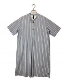 MHL（エムエイチエル）の古着「END ON END STRIPE COTTON」｜グレー