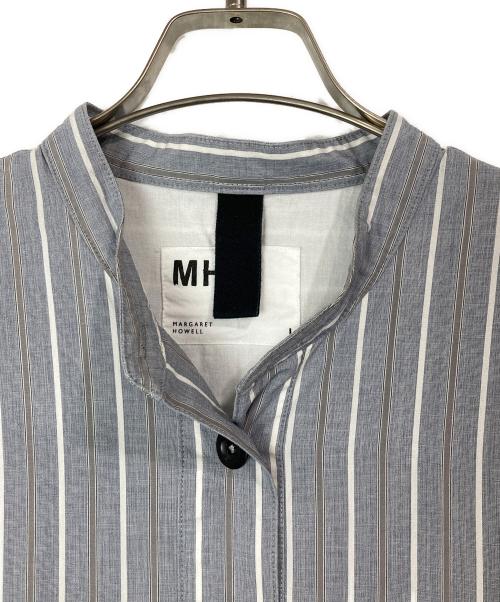 MHL（エムエイチエル）MHL (エムエイチエル) END ON END STRIPE COTTON グレー サイズ:1の古着・服飾アイテム
