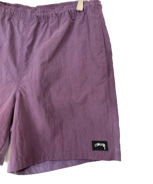 stussy（ステューシー）stussy (ステューシー) ナイロンショートパンツ パープル サイズ:Mの古着・服飾アイテム