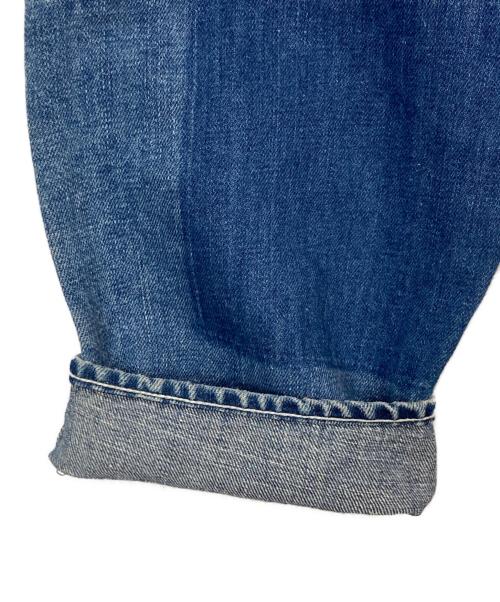 mina perhonen（ミナ ペルホネン）mina perhonen (ミナ ペルホネン) コットンリネンデニムパンツ ブルー サイズ:40の古着・服飾アイテム
